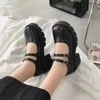 Zapatos de estilo japonés Lolita para mujer, zapatillas Vintage de tacón alto con plataforma, zapatos Mary Jane para estudiantes universitarios ► Foto 3/6