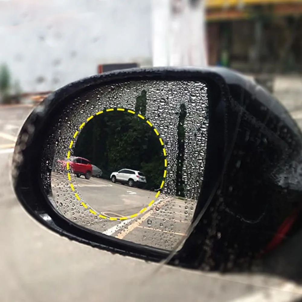 

4pcs/set Car Rainproof Anti Fog Film Protective Rearview Mirror Clear Foil Auto Anti Mist Side Window Film Universal Accessories