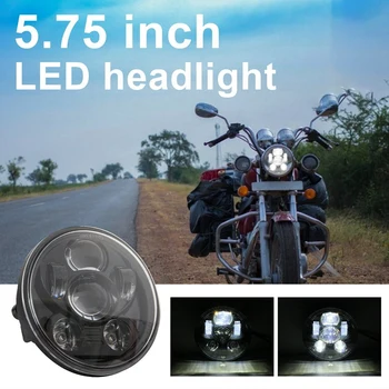 

1Pcs Motorcycle Headlamp 90W 5-3/4inch 5.75inch Inch LED Projector Headlight DRL