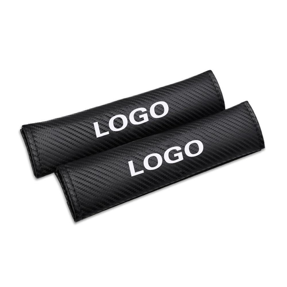 

2 Pcs For Toyota C-HR Seat Belt Cover Protector Embroidery CHR Emblem Seatbelt Case Auto Safety Belts Shoulder Padding Pads 2020