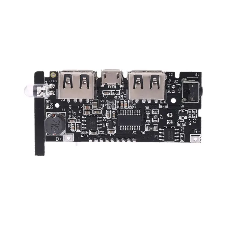 

2-USB 5V 2.1A Mobile Power Bank 18650 Battery Charger Board Digital LCD Module LX9A