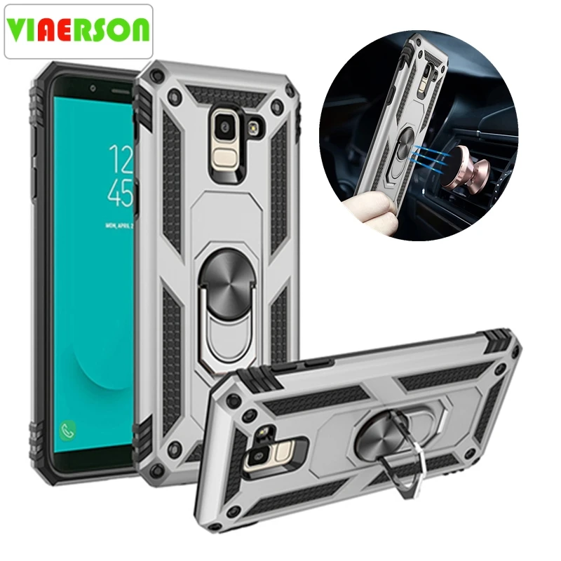 For Samsung Galaxy S8 S9 S10 Note 8 9 10 Plus S20 Ultra 5G Magnet Car Holder Ring Case J4 J6 J8 A6 A7 A8 A9 2018 Armor Cover | Мобильные