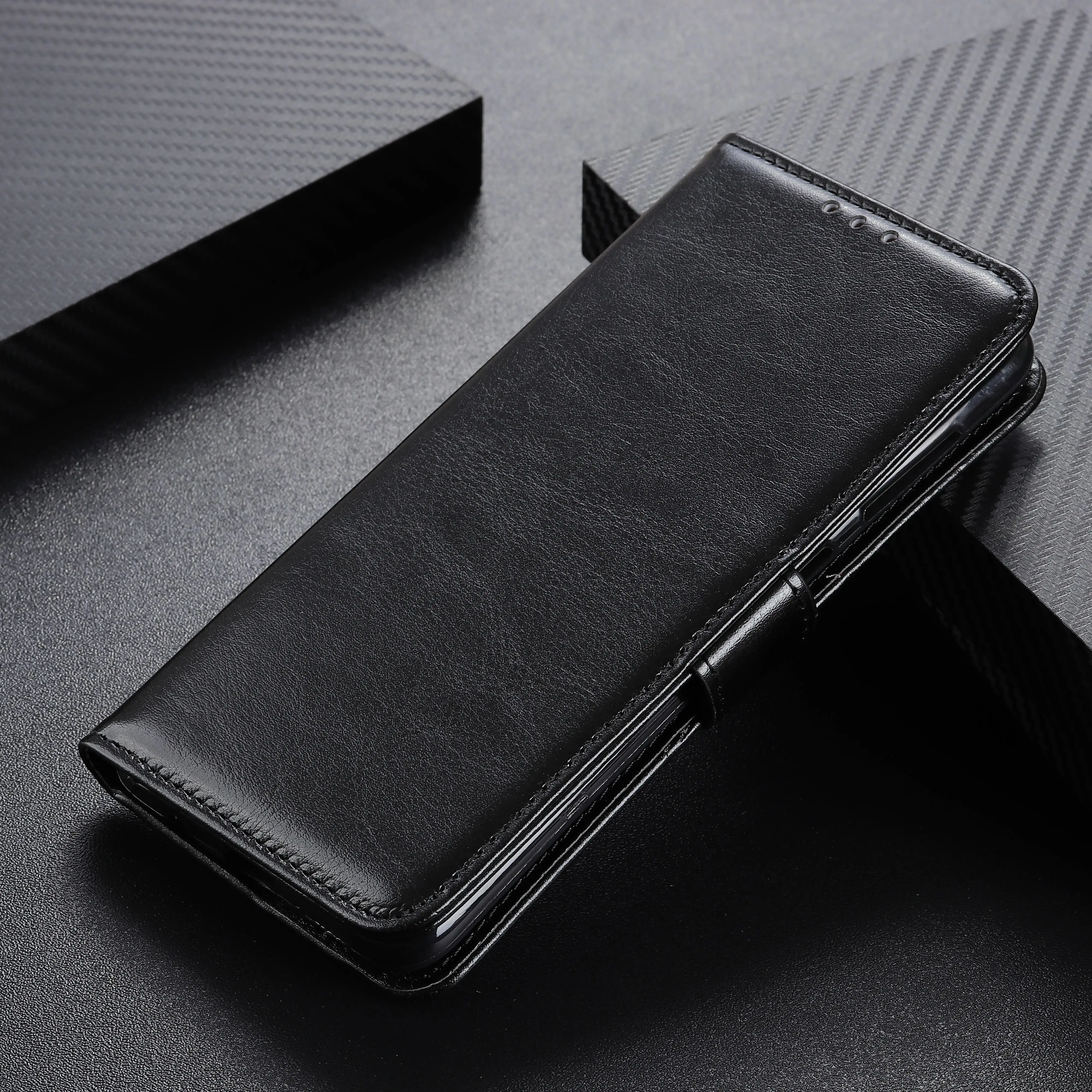 Чехол для Xiaomi Redmi Note 7 с полной защитой из искусственной кожи откидная подставка