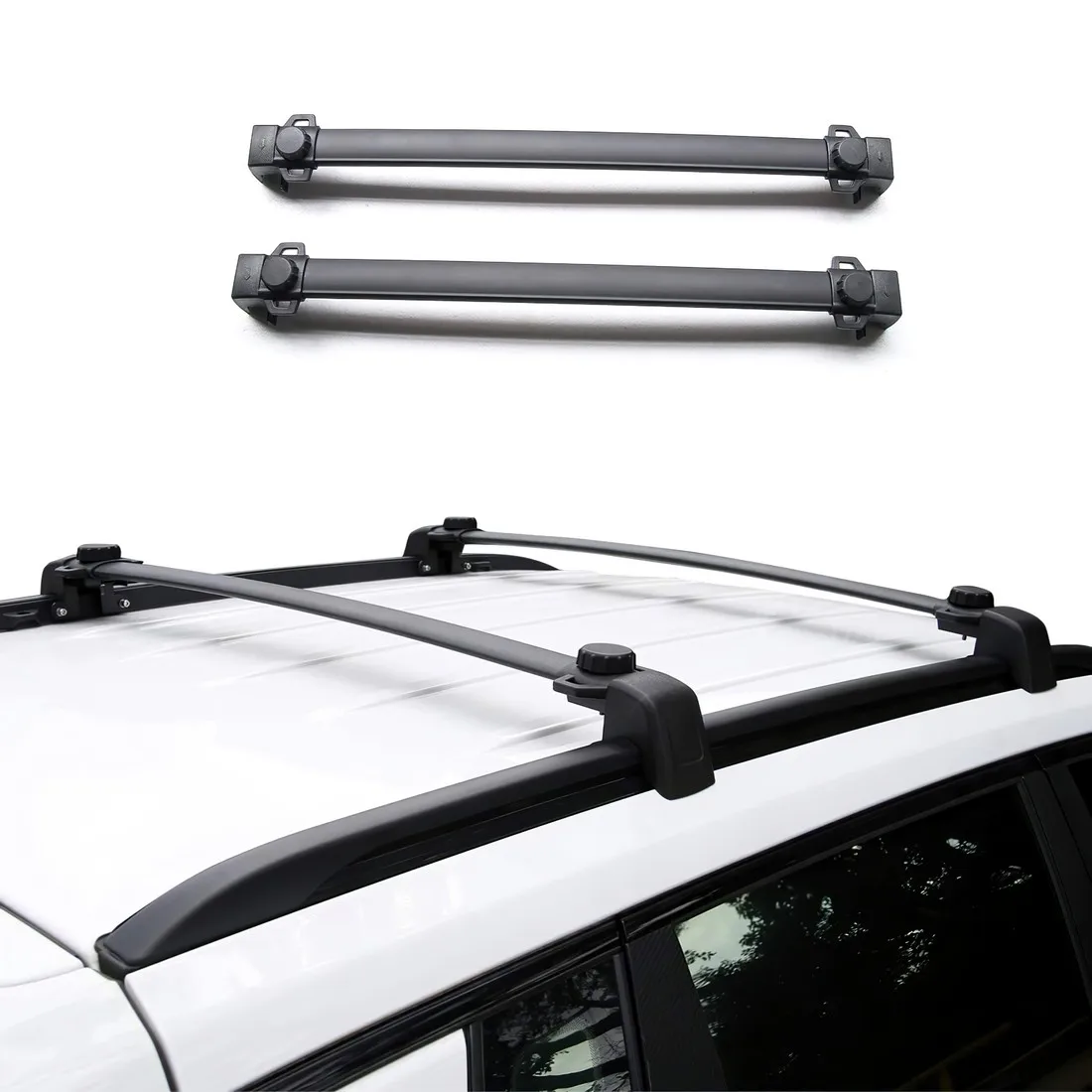 

Mosatp Roof Rack For 2017 2018 2019 2020 JEEP Compass Cross Bars Aluminum Auto Accessories Top Luggage Rack Carriers Cargo Bars