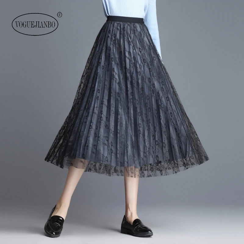 Новинка, милая, темпераментная, длинная, открытая, золотая, бархатная, кружевная, двусторонняя, плиссированная юбка, сексуальная, vestidos elegantes falda, эстетическая, для девушек