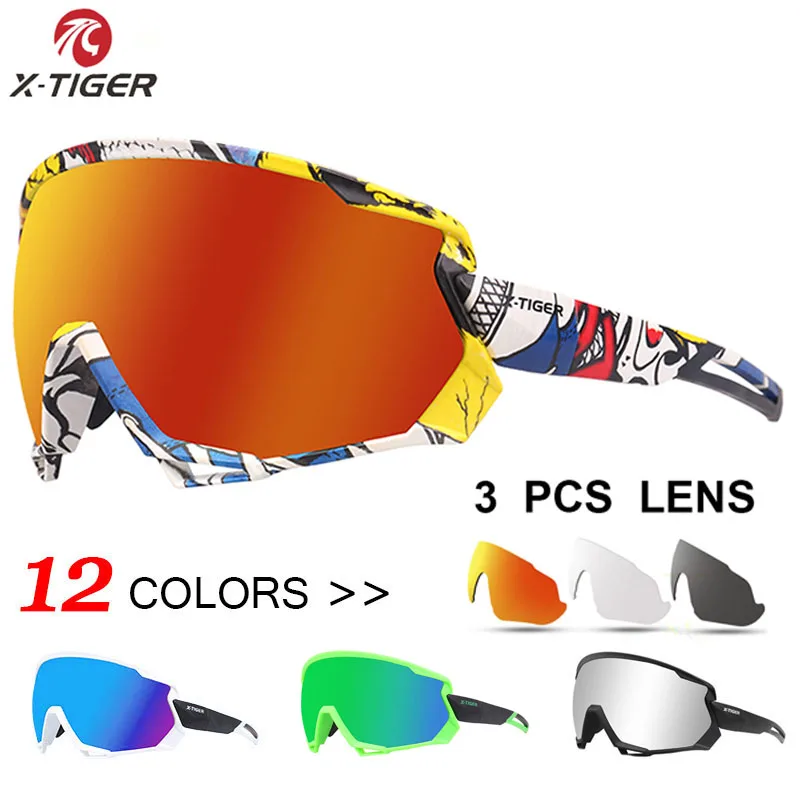 X-TIGER очки для велоспорта для мужчин и женщин, поляризованные очки для шоссейного велосипеда, очки для горного велосипеда, солнцезащитные