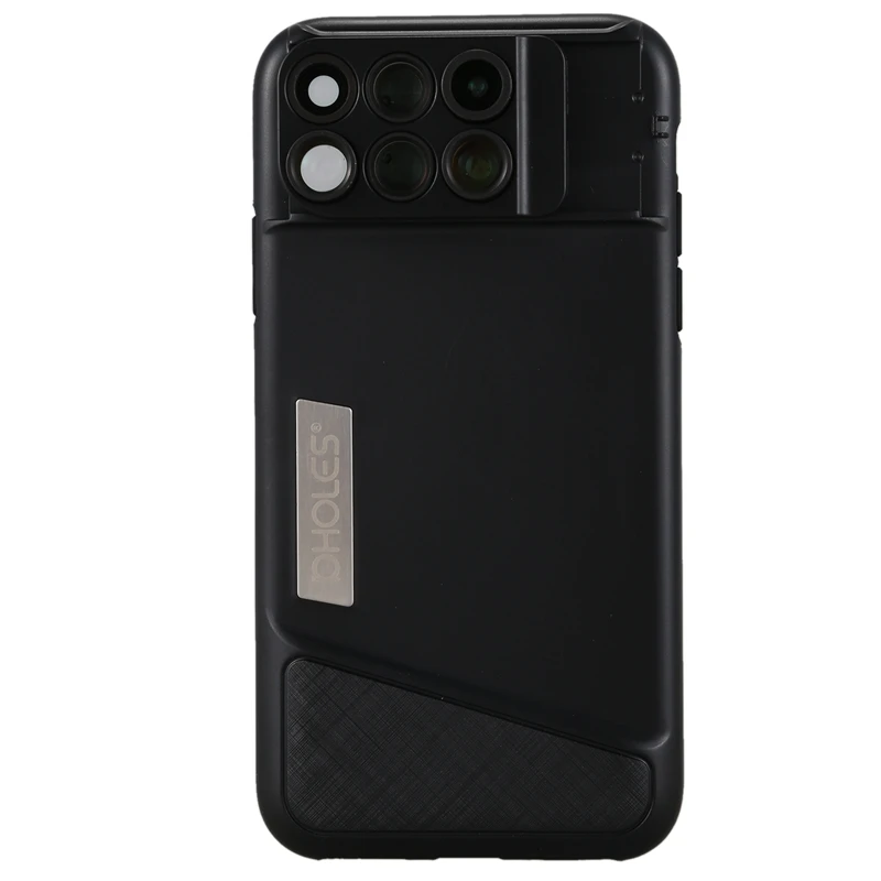 Чехол для телефона Pholes 6 в 1 Iphone X Dual 2X Telephoto + 10X Macro 20X 120 градусов широкоугольный 180