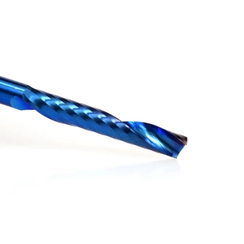 

Hot 10pcs 3.175 Shank Blue Coated CNC End Mills Carbide Milling Cutter Router Bit For Milling Machine PCB Engraving