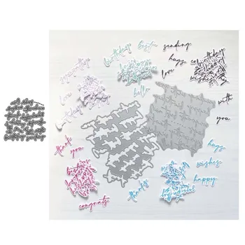 

Classical Celebration Words Dies Cutting Carbon Steel Cut Die Stencils Diy Scrapbooking Album Card Making