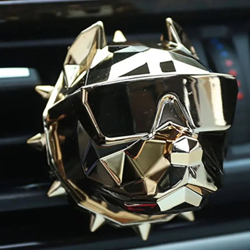 

Car Air Freshener Perfume Clip Bulldog Fashion Automatic Aroma Diffuser Ventilation Purifier Accessories