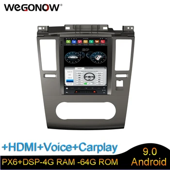 

DSP HDMI PX6 Carplay voice control Tesla 9.7"Android 9.0 4G RAM 64GB auto radio GPS Navigation BT5.0 for Nissan TIIDA 2008-2011