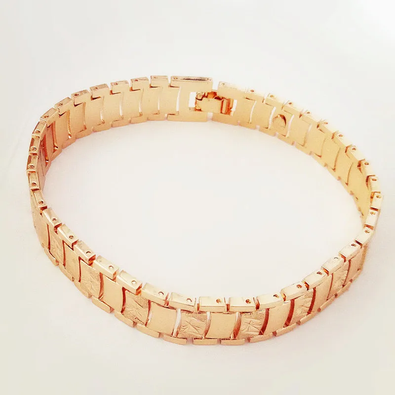 Роскошные мужские ювелирные изделия цвета розового золота трендовые браслеты