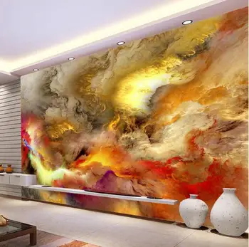 

Modern Abstract Art Wallpaper 3D Colorful Clouds Photo Mural Wall Paintings Gallery Restaurant Cafe KTV Bar Creative Home Decor