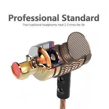 

QKZ DM6 Professional In Ear Earphone Phone Game Metal Heavy Bass Sound Quality Music Anti-noise Headset