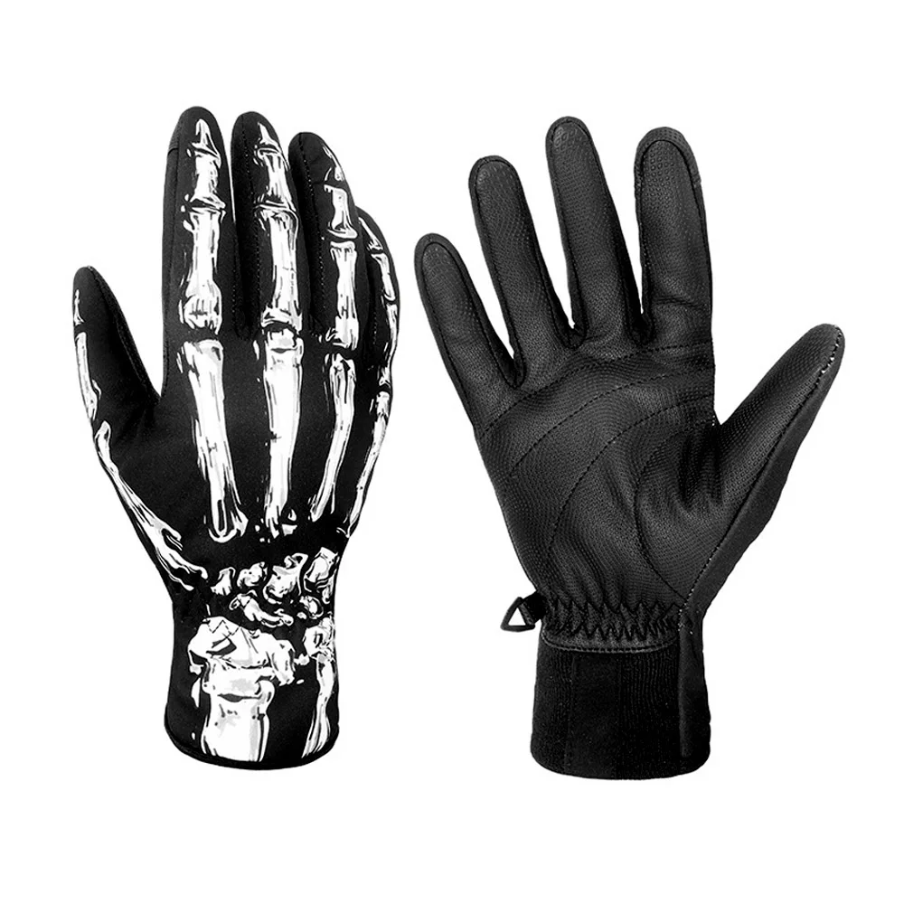DMAR лыжные перчатки водонепроницаемые перчатки с сенсорным экраном сноуборд с подогревом мотоцикл альпинистские перчатки для верховой езды теплые зимние перчатки для мужчин и женщин - Цвет: White