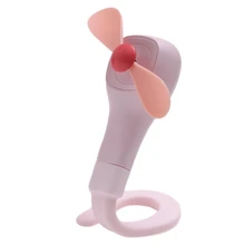 Mini Changeable Desktop Fan, Telescopic Handle Desktop Fan USB Charging Handheld Folding Portable Silent Mini Fan
