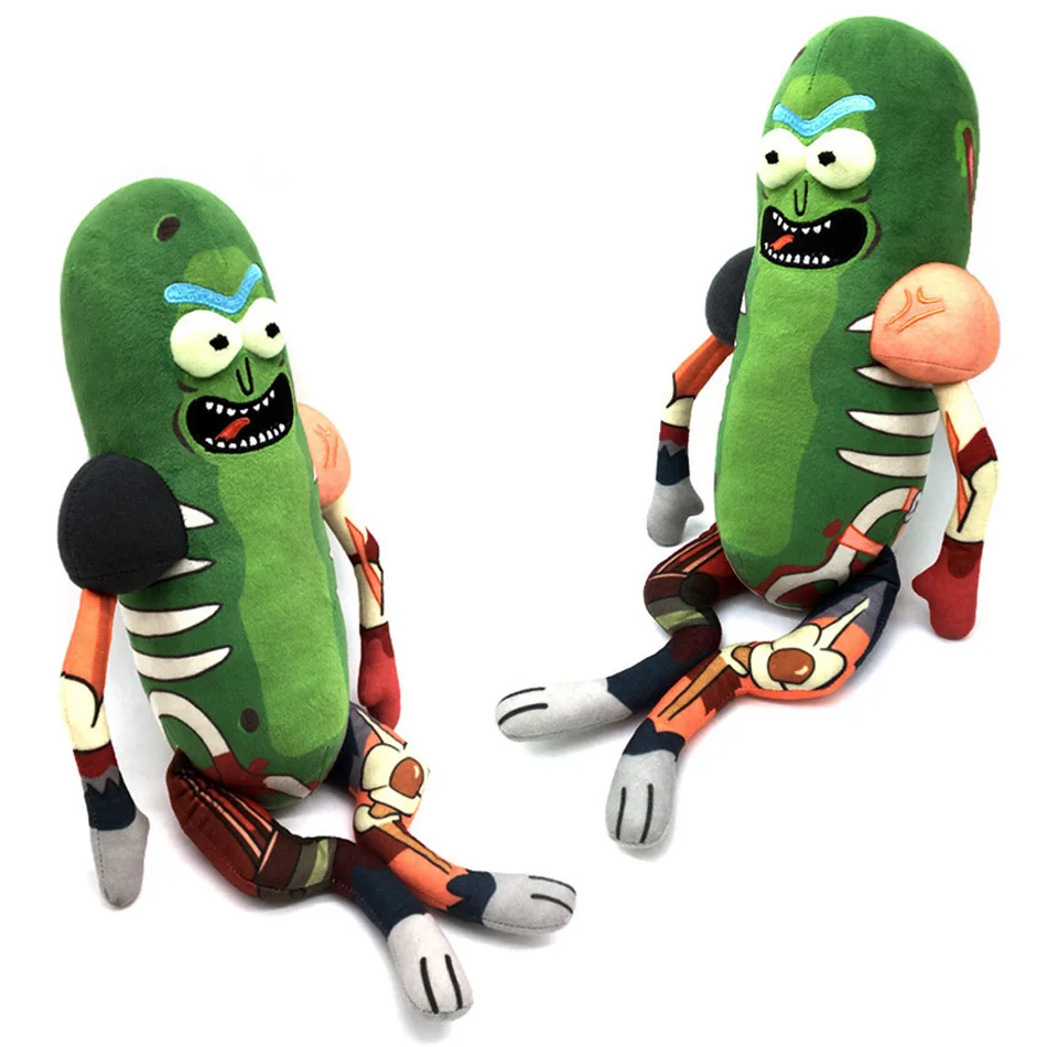 45cm Funny Rick Plush Toys Doll Cute Pickle Rick Plush Soft Pillow Stuffed Toys for Children Kids Christmas Gifts