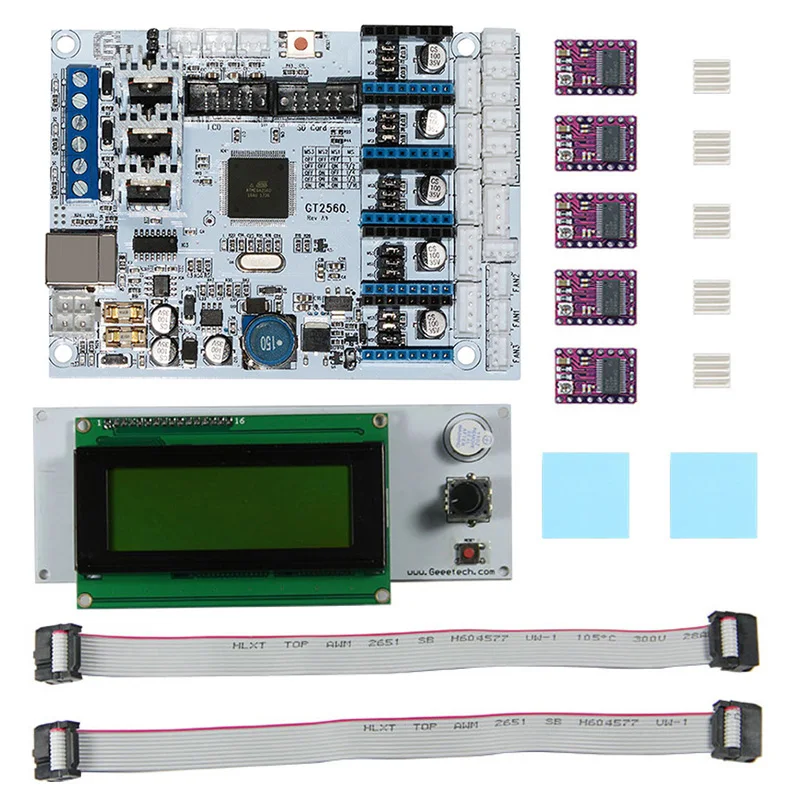 Комплект материнской платы для 3D-принтера GT2560 плата контроллера DRV8825 драйвер lcd