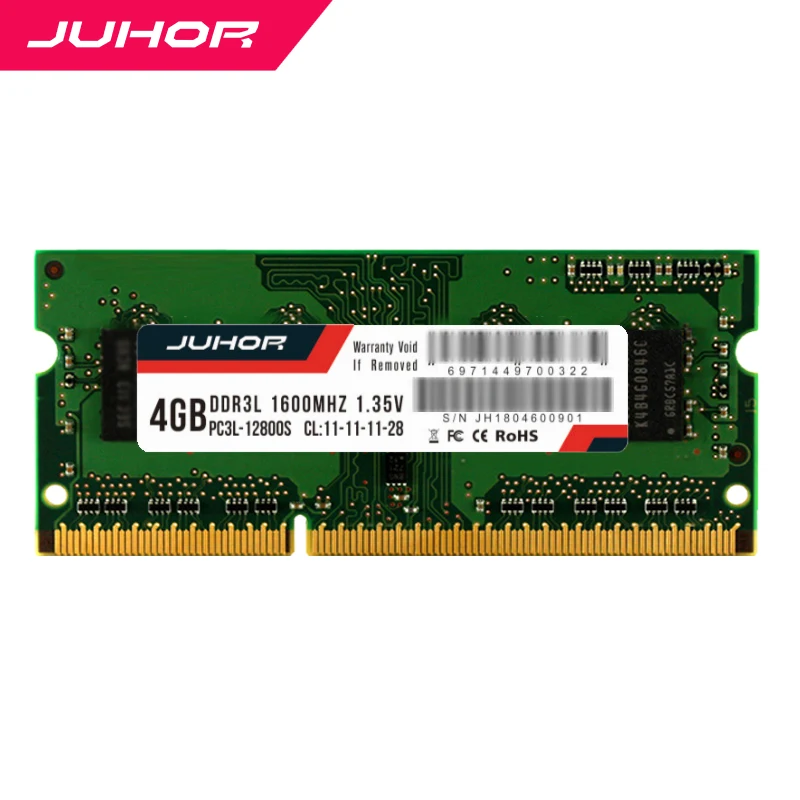 Оперативная память JUHOR ddr3, 4 ГБ, 8 ГБ, память для ноутбука с нагревом sodimm, 1333 МГц, 1600 МГц, nb ram, 1,35 в, 1,5 в, Новая Память dimm