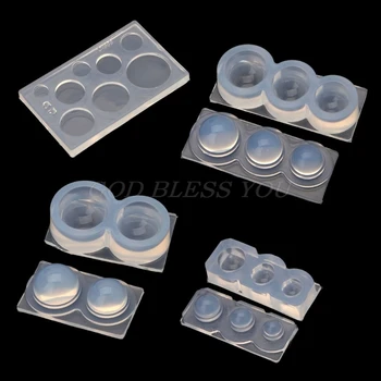 

4Pcs Resin Geometric Ball Pendant Molds Hollow Quicksand Sphere Mold 3D Hollow Round Ball Molds Kit Jewelry Making Tools