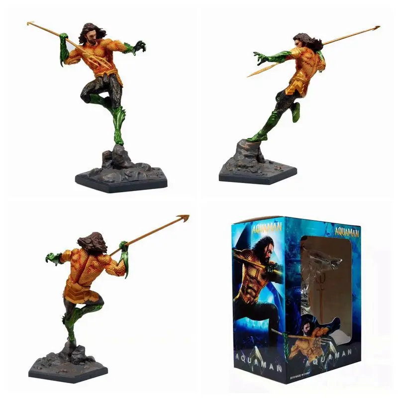 DC Лига Справедливости Aquaman статуя ПВХ Коллекционная фигурка игрушка|Игровые