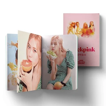 

1 Pcs KPOP BLACKPINK Girls New Album LISA JISOO ROSE JENNIE Photo Card PVC Cards Self Made Photo Album Photocard