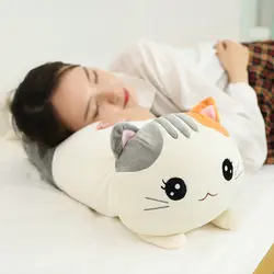 90 см мультяшный медведь Единорог кошка мягкая игрушка поросенок мягкая длинная подушка для сна день рождения Плюшевая Кукла детская