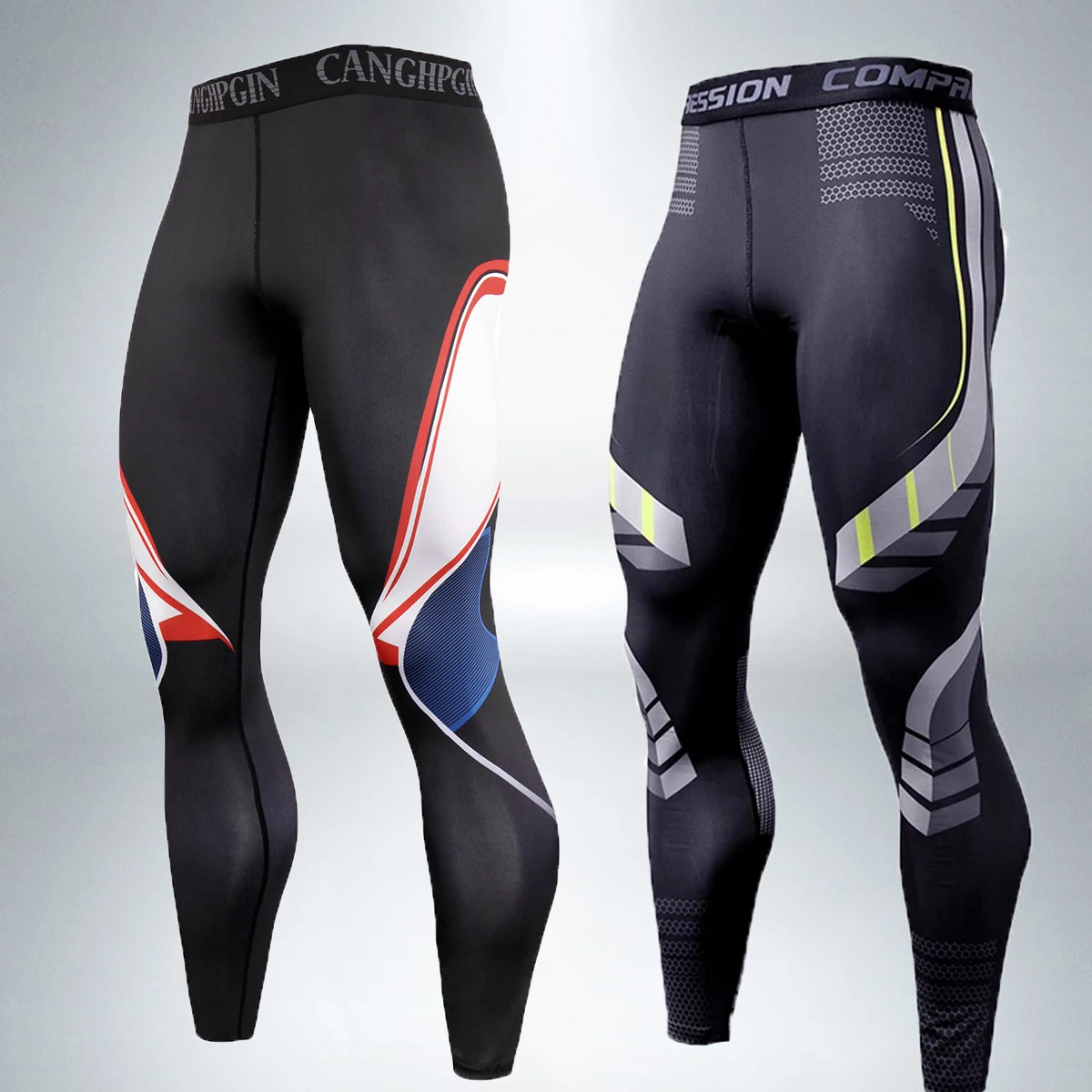 Compression Pants Sports Leggings Compression Pants Men Gym Leggings Fitness Running Tights Men Quick Dry Skinny Sport Pants Workout Training Trousers Tights