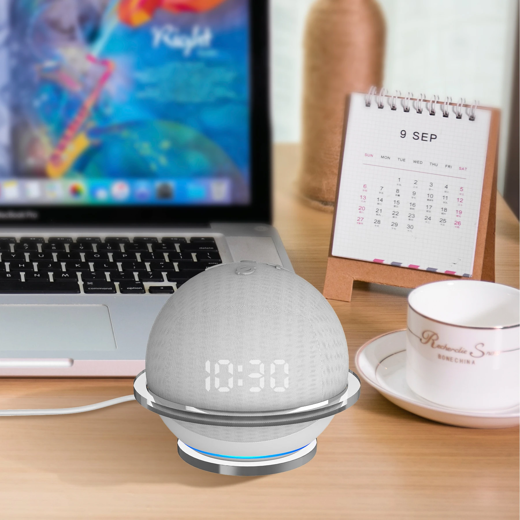 Presa Supporto Per Montaggio A Parete Per Alexa Echo Dot 4 Altoparlante Accessorio Per Staffa In Acrilico Salvaspazio Per Echo Dot 4A Generazione Di S