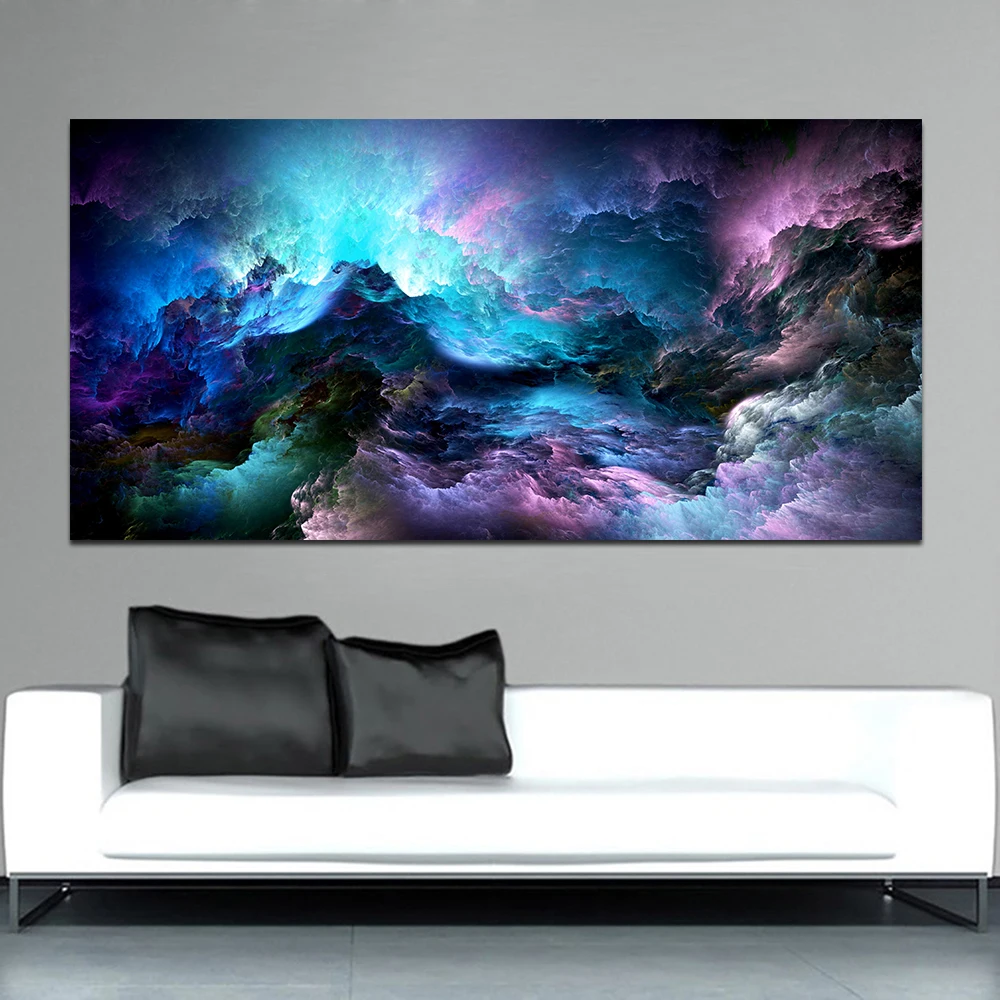 WANGART-Large-Size-Wall-Art-Prints-Cloud-Abstract-Colorful-Oil-Painting-Wall-Decor-Blue-Painting-for (2)
