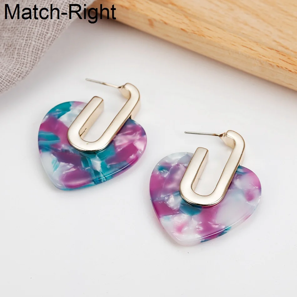 Модные женские серьги Match-Right/эффектные/в форме