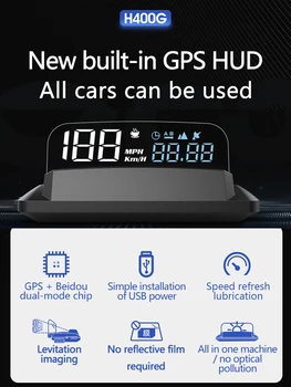 

The new HUD with built-in GPS\Beidou dual-mode chip, USB easy to install, all cars can use