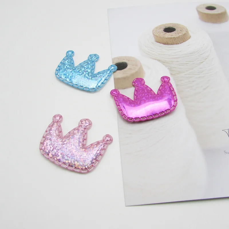 60 шт. Корона любовь ПУ яркая кожа Наклейка патч DIY швейная одежда головные уборы лента для волос обувь сумка аксессуары материалы ручной работы
