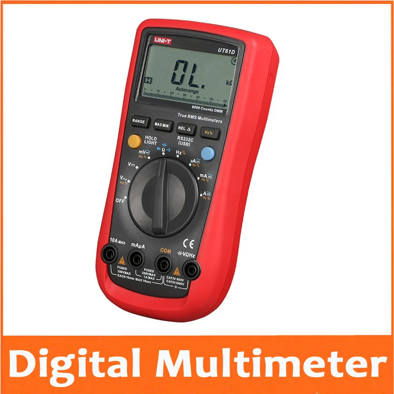 

Digital Multimeter true rms AC DC Meter Software CD & Data Hold Multimeter