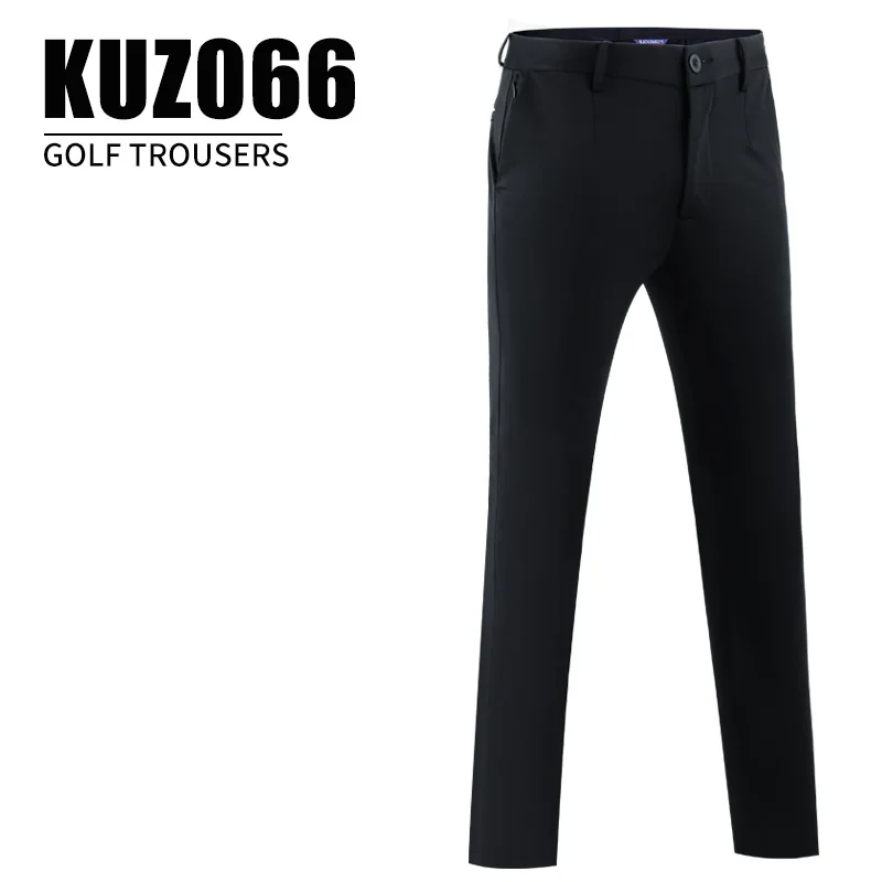 Мужская одежда для гольфа осень зима дышащие брюки высокие эластичные спортивные повседневные брюки облегающие штаны для гольфа размера плюс XXS-XXXL - Цвет: Черный