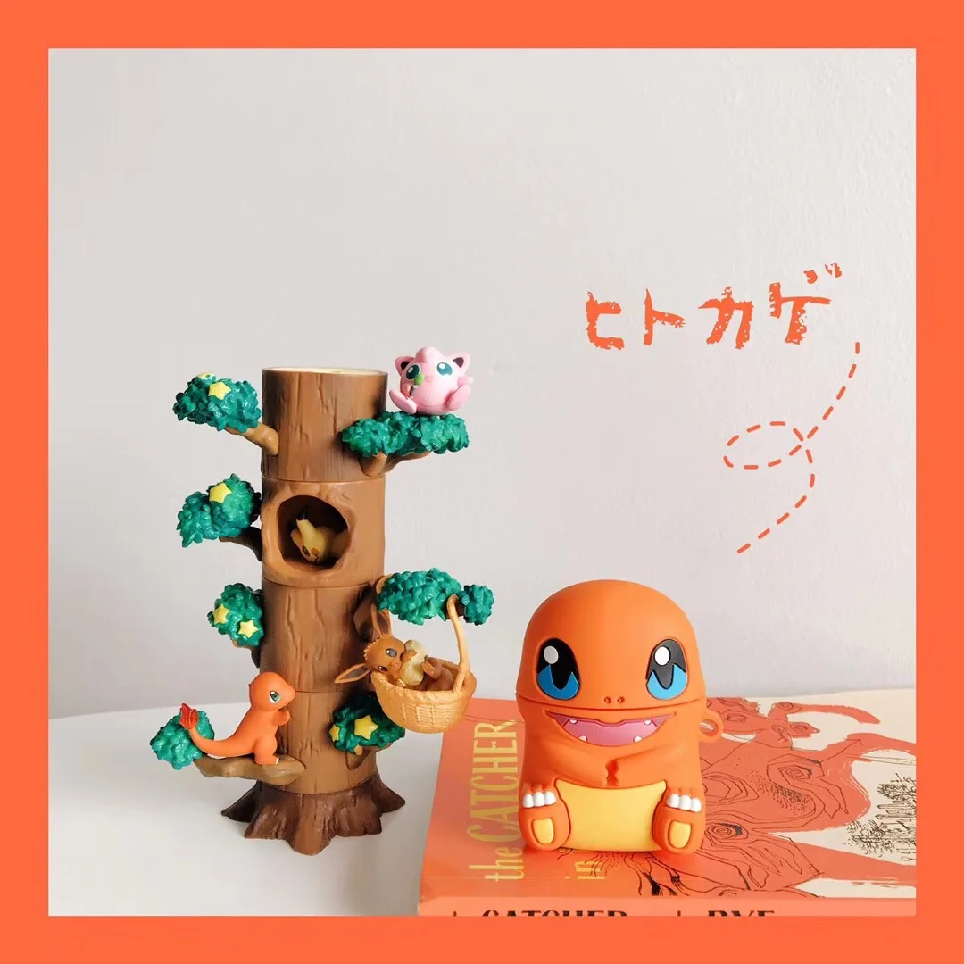 

High quality cartoon 3D small fire dragon Apples AirPods Bluetooth wireless headset set shockproof + with carabiner headset bag