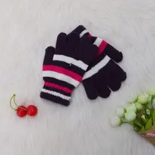 Детские Волшебные эластичные варежки для мальчиков и девочек, вязаные перчатки, зимние теплые новые D08C