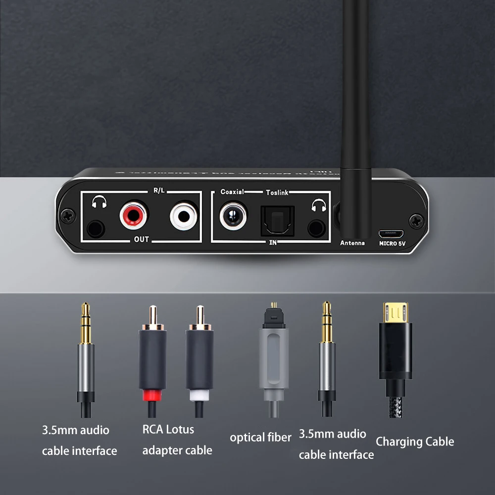 Цифровой коаксиальный Toslink в аналоговый HiFi Bluetooth 5 0 приемник передатчик цифровой