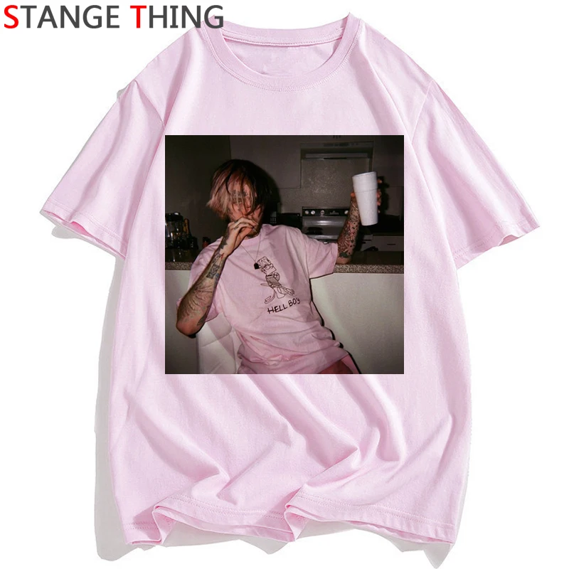 Lil Peep Женская футболка Rip рэпер Peep. Футболка Cry Baby в стиле хип хоп с забавным
