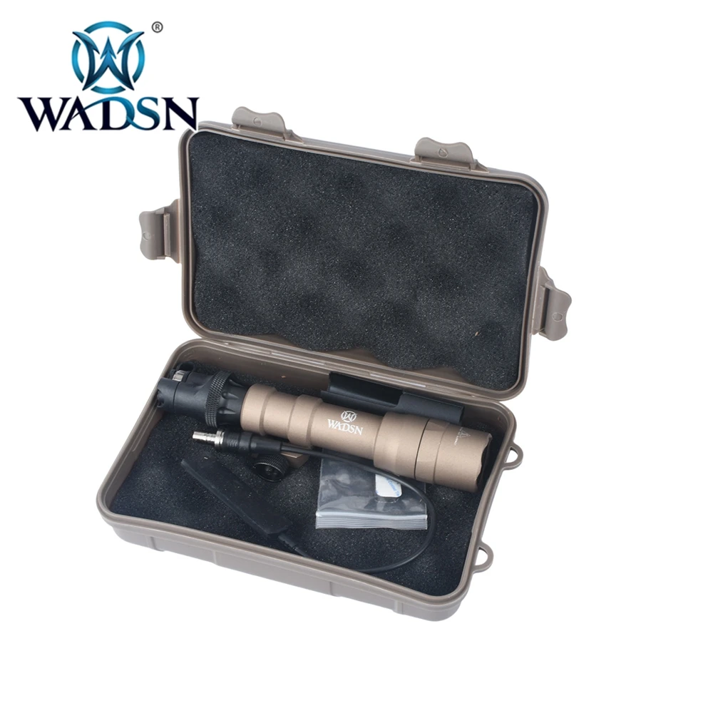 WADSN тактический фонарь M600DF с SL07 Scout с двойным переключателем Softair фонарь подходит 20 мм рельсовый охотничий фонарь WD04019 оружейный фонарь - Цвет: DE