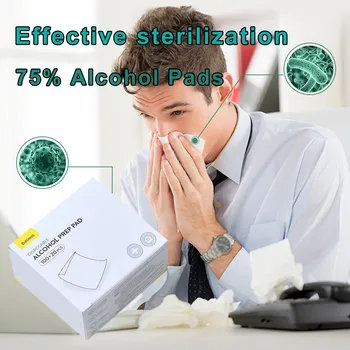 

Alcohol Cotton Pad 75% Alcohol Cotton Pad Disposable Alcohol Disinfection Cotton Pad Wipes Home Cleaning Accessories #YL5