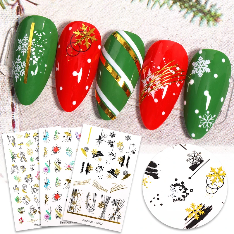 

12 Pcs in 1 Sheet Water Nail The Song Of Spring Stickers Nail Art Decals For Nail Art Decorations Full Wraps Tips Nail Decals
