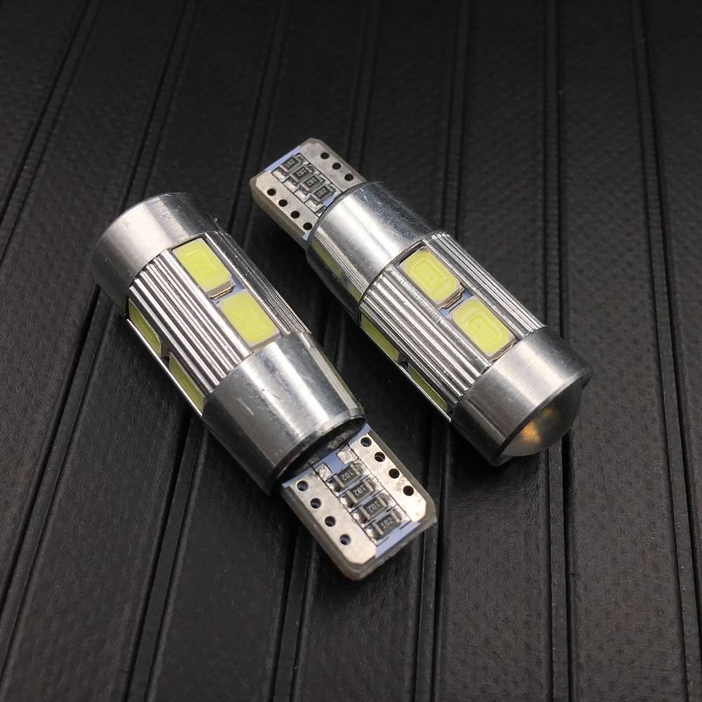 2 шт. Автомобильные светодиодные лампы Canbus T10 194 W5W 10 SMD 5630 12 В|Сигнальная лампа| |