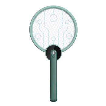 

2-in-1 Multifunctional Foldable Handheld Insect Racket USB Charging Rechargeable Electric Shock Mosquito Killing Lamp Bug Trap