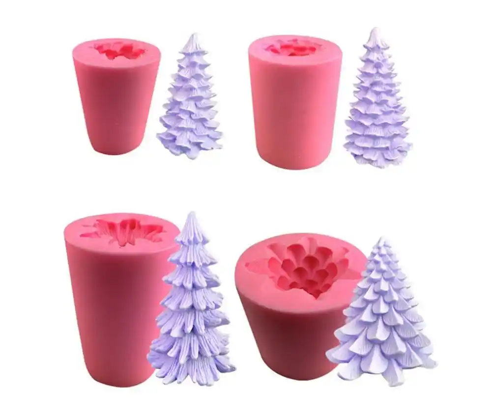 stampi Strumenti Torte Decorazioni Natalizie la casa Stampo Sapone in Silicone Stampi Candele Torta Cervo Albero Natale 3D 