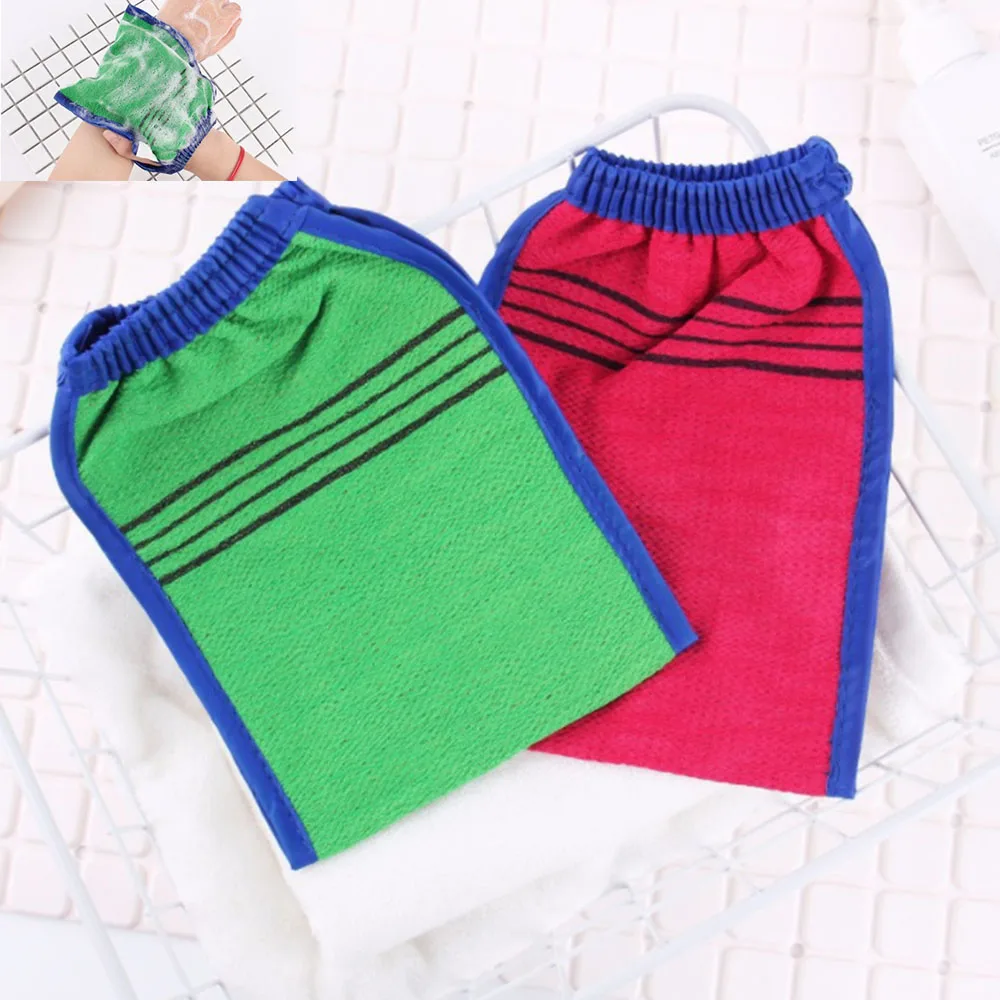 1PC Double-Sided Towel Korean Exfoliating Bath Washcloth Body Scrub Shower Towel For Adults Coarse Grain Towel Bath Supply 3