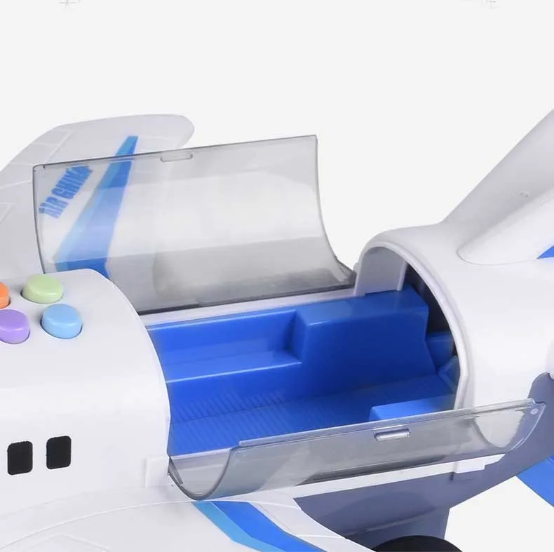 Avião de Passageiros de Aviões de Brinquedo com Música Carro de Brinquedo da Música do Bebê Simulação Pista Inércia Crianças Educação Infantil Menino 9 Passageiros de Aviões de Brinquedo Com Música