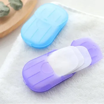 

4 Boxes Travel Portable Mini Soap Sheet Toilet Paper Outdoor Disposable Hygiene Environmentally Friendly Soap Tablet Jan