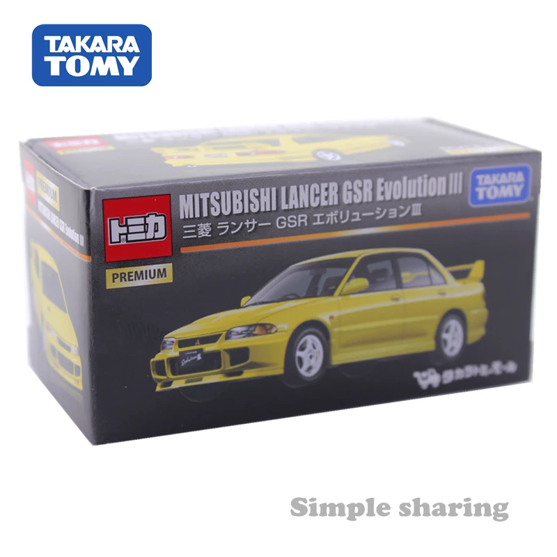 Takara Tomy Tomica Премиум Mitsubishi Lancer GSR Evolution модель комплект литой миниатюрные игрушки для малышей Горячая поп Дети Кукла забавная безделушка