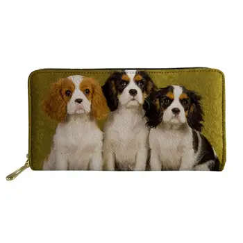 

Custom Purse For Women Long Pu Leather Wallet American Water Spaniel Dog Lover Coins Bag ID Card Passport Holder Jane Women bags